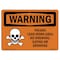Signmission OSHA, Poison Lead Work Area No Smoking Eating, 14in X 10in Rigid Plastic, 10" W, 14" L, Landscape OS-WS-P-1014-L-12768 - alternate 1